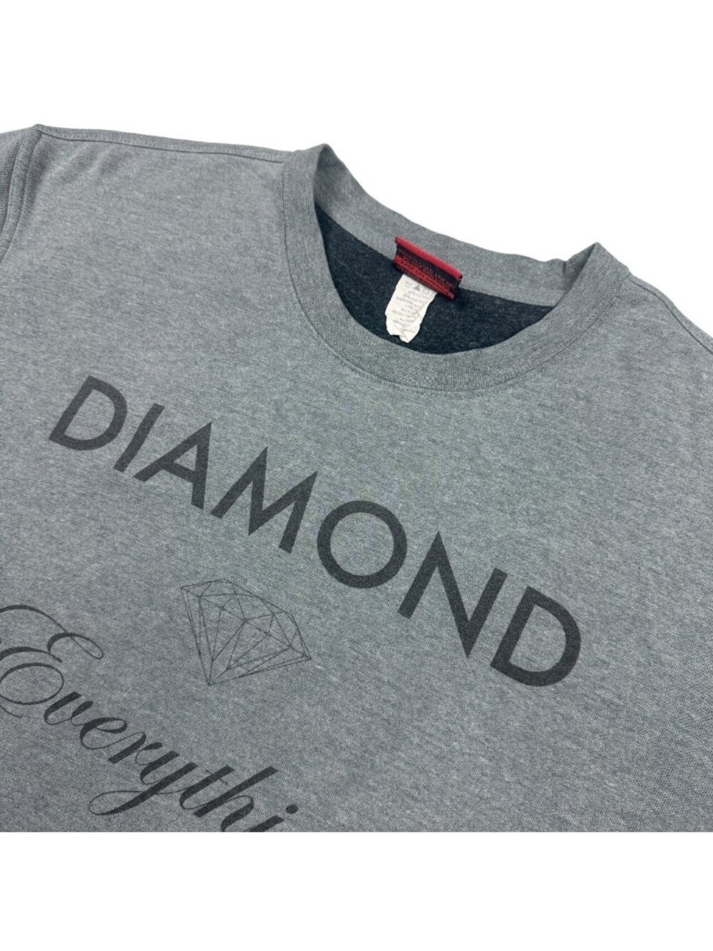 Diamond Supply Men’s Long Sleeve Sweatshirt Gray • 2XL